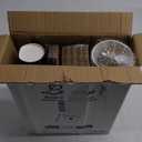 Lamosi 16 oz Coffee Cups 50 Pack, Disposable Coffee To Go Cups with Lids, Stir Sticks and Sleeves, 16 oz Black Hot Paper Cup for Home, Travel, Office