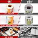 2 x CAKKVDE 500 PCS Christmas Gift Tags Christmas Santa Claus Stickers Self Adhesive Cartoon Christmas Tag Christmas Festival Holiday DecorNew