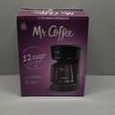 Mr. Coffee 12-Cup Switch Coffee Maker Black: Electric Drip Coffee Machine, 60 oz Capacity, Dishwasher-Safe Parts