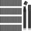 118 Pcs 10 ml Perfume Spray Bottles Plastic Refillable Fine Mist Perfume Atomizer Portable Frosted Perfumes Sprayers Mini Sample Fragrance Containers for Essential Oil, Black