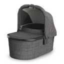 UPPAbaby Bassinet V3 - Compatible with Vista, Cruz, Ridge Strollers - Overnight Sleep Solution - Mattress, Sheet and Bug Shield Included - Greyson (Charcoal Mlange/Carbon Frame)