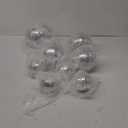 Haull 8 Pcs Large Disco Ball Set Silver Mirror Disco Reflective Ball with Hanging Ring Party Ornament Decoration for Stage Club Ballroom Dance Hall Wedding Prom Props(8'', 6'', 4'')