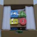 Kizfarm Wooden Montessori Baby Toys, 8-in-1 Wooden Play Kit Includes Object Permanent Box, Coin Box, Carrot Harvest, Shape Sorting & Stacking - Christmas Birthday Gift for Boys Girls Toddlers