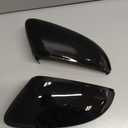 Rearview Mirror Cover Cap Compatible with VW Beetle 2012-2019, Jetta MK6 2011-2018Only for US Model with Turn Signal, Pair Side Door Mirror Housing Trim (Glossy Black)