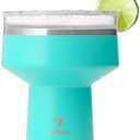 REDUCE Saltini 16oz Margarita Tumbler - Insulated Cocktail Glass with Lid | 360 Sippable Martini Glass Alternative,Keeps Drinks Cold for 10 Hours,Ocean Breeze,Saltable Splash-Proof Lid,Cocktail Tumbler