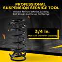Coil Spring Compressor Tool Set | Coil Spring Compressor for Suspension,Compress,Remove & Install Strut Coil Springs, Fits Most Passenger Cars and Light Trucks