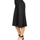 Made by Johnny Women's Knit Culottes Pants XXL BLACK