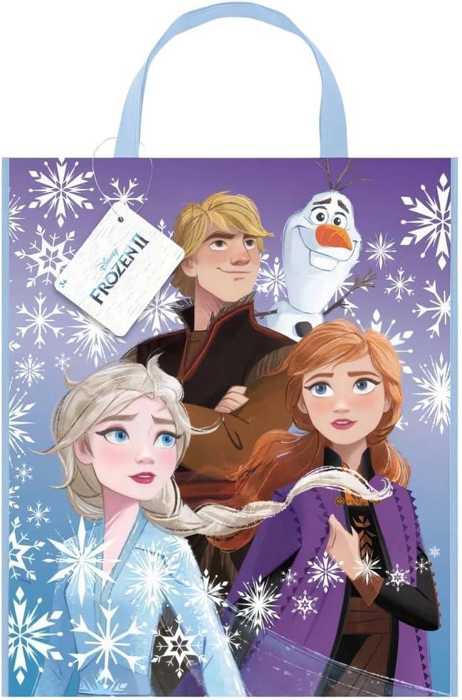 Disney Frozen 2 Tote Bag - 13" x 11" (1 Pc.) - Perfect for Fans of Elsa, Anna & Olaf - Ideal for Everyday Use, Gifts or Parties