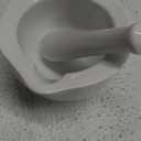 Porcelain Mortar and Pestle, Spice Garlic Herb Grinder,Mixing Grinding Bowl, Crusher Set,Kitchen Tools- 3.2inch