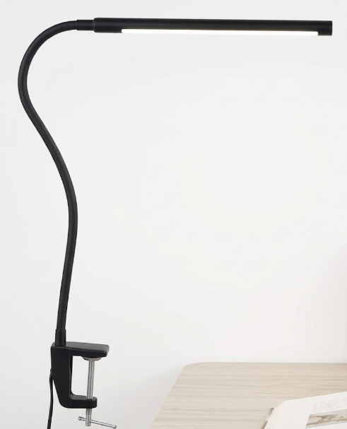 LIGHT LED Desk Lamp 28-in Adjustable Black Touch Swing-arm Desk Lamp with Metal Shade, Black