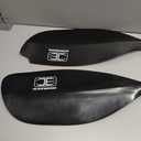 OCEANBROAD Kayak Paddle 86in/218cm, 90.5in/230cm Alloy Shaft 2-Piece Floatable Kayak Oar for Kayaking Canoeing Boating (Black)