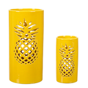Everyday Living® Ceramic Cylinder Set - Pineapple Yellow, 2 pcs