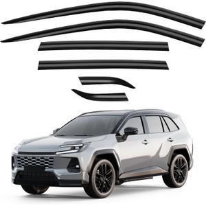 Breejoy Out-Channel Window Viosrs Rain Guards For Toyota RAV4 2026 2027 | Extra Durable, Window Visors, Vent Visors, Window Deflector, Vent Shades, Car Accessories-6PCS