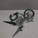 LED Christmas Spotlight Outdoor Plug in, 800LM Waterproof Flood Lights with 5 Extra Lenses (Red Green Blue Purple Orange), 5000K Landscape Light for Yard, Flag, Holiday Decor, ETL Listed, 2 Pack