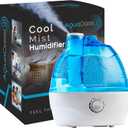 AquaOasis Cool Mist Humidifier (2.2L Water Tank) Quiet Ultrasonic Humidifiers for Bedroom & Large room - Adjustable -360 Rotation Nozzle, Auto-Shut Off, Humidifiers for Babies Nursery & Whole House (White)
