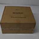 1 Gallon Glass Drink Dispensers with Wood Lid, 2 Pack Clear Beverage Dispenser with Stand and Spigot for Parties, Lemonade Dispenser with Markers and Chalkboard for BBQ, Picnic