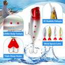 2 x Fishing Advent Calendar 2025-24 Days of Christmas Countdown Calendar with Fishing Lures Set for Fisher Adult Men Teen Boys, for Dad Men