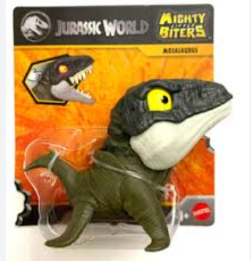 JurassicWorld Snap Squad Attitudes Mosasaurus [Gray/Black] 2" inch Fun Chomper