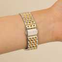 Slim & Feminine Band for Apple Watch 11 10 Se 9 8 7 6 5 4 3, Dressy Metal Band for Women for Apple Watch 42mm 41mm 40mm 44mm 45mm 46mm, Stainless Steel Watch Band for Apple Watch for Small Wrist