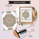 ViSnezh Adult Coloring Book: Unique A4 Mandalas for Women - Stress Relief, Hardback Spiral Bound, Thick Paper