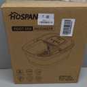 HOSPAN Collapsible Foot Spa with Heat, Bubble, Red Light, and Temperature Control, Foot Bath Massager with 8 Shiatsu Massage Rollers, Pedicure Foot Spa for Relaxation - FS01A (Sky Blue)