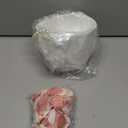 Wedding Flower Girl Basket with 300 Pieces Artificial Pink Silk Rose Petals, Flower Girl Baskets for Wedding, Pearl Handle and Ribbon Bow Wedding Basket for Romantic Wedding Ceremony Party Decoration