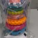 Sassy Stacks of Circles Stacking Ring STEM Learning Toy, Age 6+ Months, Multi, 9 Piece Set