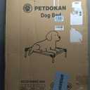 Elevated Dog Bed 42x28 Inch, Chew Resistant Raised Dog Cot, Waterproof Cooling Pet Bed for Indoor Outdoor Use, Rust-Resistant Aluminum Frame