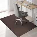 Sycoodeal Chair Mat, 40" x 48" Office Chair Mat for Hardwood and Tile Floor, Heavy Duty Floor Protector for Rolling Chairs, Non-Slip,Computer Mat for Home Office(Brown)