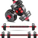 Adjustable Weights Dumbbells Sets, 20/30/40/50/60/80 lbs (10/15/20/25/30/40 KG). Free Weights-Dumbbells Set of 2 Convertible to Barbell a Pair of Lightweight for Home Gym, Women and Men Equipment