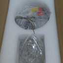 Modern Led Crystal Ball Pendant Light Kitchen Island, Mini Crystal Chandelier for Dining Room 3000K-6000k,5W Chrome