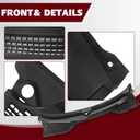 Windshield Wiper Cowl Panel Left & Right Pair Compatible with 2007-2015 Mini Cooper R55 R56 R57, Windshield Vent Grille Cover, Replaces# 51132751209 51132751210