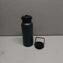 32 oz Insulated Water Bottle Stainless Steel Sport Bottles with 3 Lids,Army Green