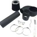Cold Air Intake Kit with Filter 1988-1995 Fit for Chevrolet GMC C/K/R/V C1500 C2500 C3500 K1500 K2500 K3500 for Suburban 1500 2500 Engine 4.3L V6 5.0L 5.7L V8 (Black Tube & Black Filter)