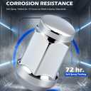 Orion Motor Tech 24-Piece 1/2-20 Lug Nuts Chrome with Cone Seat, Compatible with Jeep Grand Cherokee Wrangler Liberty, Ford Explorer Ranger Mustang, Dodge Dakota Dura