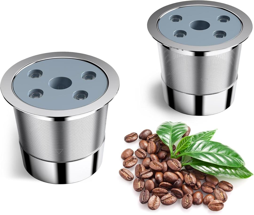Update Reusable K Cups for Keurig K Supreme | Refillable K cups with Adapter for Keurig K Supreme (Plus) Coffee Maker (2 pack Reusable Coffee Pods)