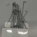 Hicarer 50 Pack Christmas Light Stakes 4 Inch Ground Metal Lawn Stakes for Yard LED String Lights for Outdoor Garden Lawn Pathway Patio Walkway Decorations