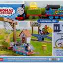 Thomas & Friends Motorized Toy Train Set, Paint Delivery with Troublesome Truck & Track for Pretend Play Preschool Kids Ages 3+ Years