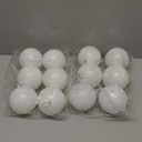 Zubebe 12 Pcs 4 Inch Christmas Balls Ornaments Large Christmas Tree Decorations Shatterproof Plastic Ornament Balls Decorative Hanging Ornaments Holiday Wedding Party for Xmas Tree(White)