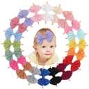 Doboi 20PCS Baby Girls Headbands Hair Bows Nylon Hairbands Hair Accessories for Newborn Infant Toddlers Little Girls