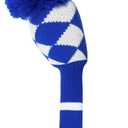 Golf Head Covers Knitted Woods Driver Fairway Hybrid Pom Pom Cover Washable Soft Kint Headcover 1 3 5 for Men Women Kids Sold in Separate