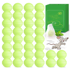 36 Pack Mice Repellent  Peppermint Oil Rat Repellent Ball for House Garage Garden Car Engine Indoor, Mouse Deterrent for Outdoor, Keep Mice Out Natural Pest Repellent Pet Safe