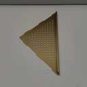 Bathroom Corner Shelf, Recessed 10" Shower Shelf Caddy, SUS304 Stainless Steel Shelf Wall Mount Triangular, No Drilling, Brushed Golden