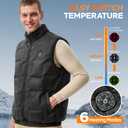 Molifen Heated Vest for Men, Electric Heating Sleeveless Jacket, Thermal Winter Rechargeable Coat, 3XL, Battery Not Included