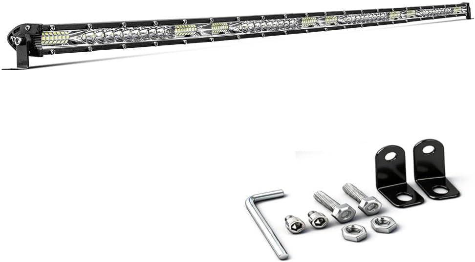 40 Inch LED Light bar Single Row Slim IP68 Waterproof Off-Road Spot Flood Combo with Small Light Super Bright Truck Driving Fog Lamp Compatible for SUV ATV UTV