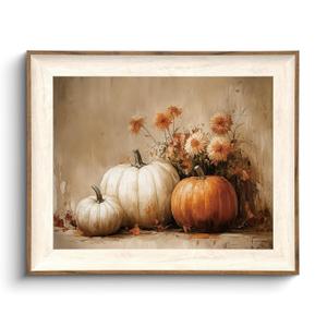 2x KISSFOX Framed Wall Art Vintage Wall Decor Cello Flowers Canvas Art Antique Pictures Farmhouse Paintings Artwork For Living Room Bedroom Bathroom Kitchen