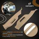 2 x HQPASFY A Pillar Grab Handle Interior Trim 1 Pair, Compatible with 2011-2016 Ford F250 F350 F450 F550 Super Duty, Replace# BC3Z-2503599-AA, BC3Z-2503598-AA, Left Right Driver Passenger Side (Tan)