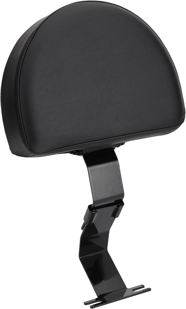 MoKitDora Black Driver Backrest Easy ON/OFF Sissy Bar Plug-in Back Rest PU Pad Compatible with Kawasaki Vulcan VN1700 Nomad/Voyager/Classic