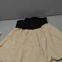 SOLY HUX Women's Plus Size Strapless Tube Tops Color Block Split Going Out Bandeau Tank Shirts Apricot and Black X-Large Plus