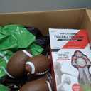 GoSports Inflataman Football Challenge - Includes 4 Rubber Footballs, Ball Pump, and Scoreboard - Inflatable Receiver Touchdown Toss Game